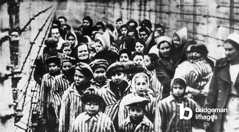 Befreiung des Konzentrationslagers Auschwitz im Jahr 1945