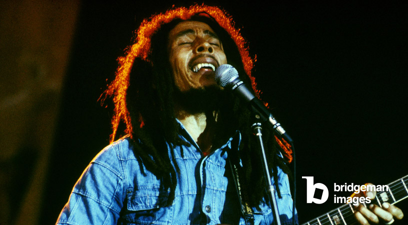 Bob Marley auf der Bühne des Roxy in Los Angeles